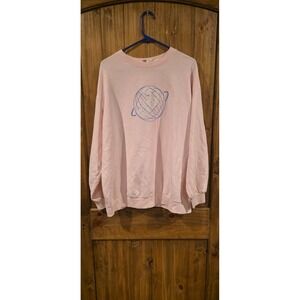 Levi's‎ SilverTab Sweatshirt Womens Size XL Pink Knit Crewneck Lightweight Logo